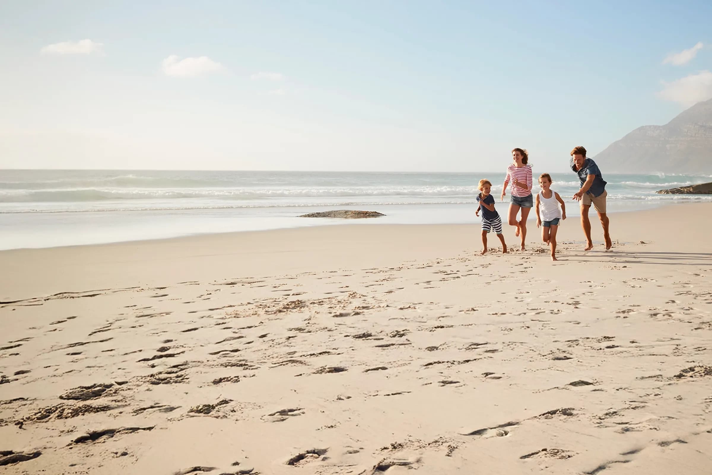 Family on Beach